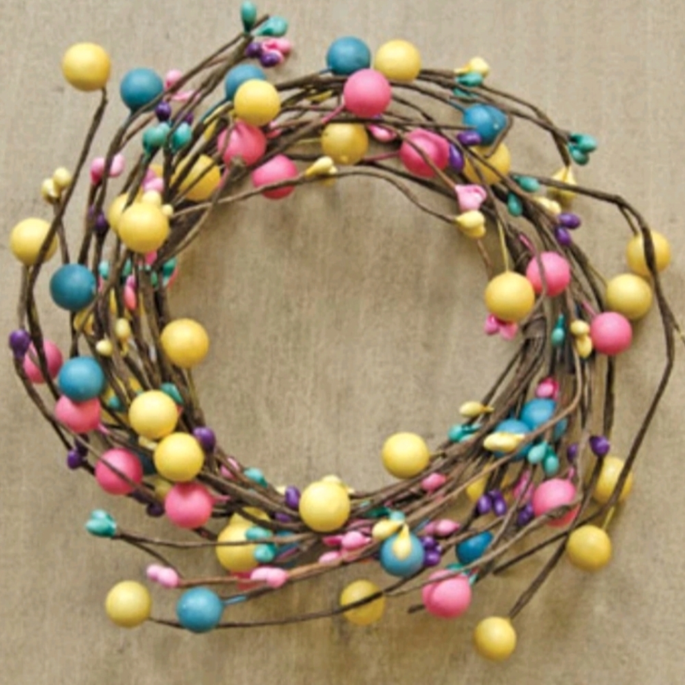 3-1/2" Easter Spring Colorful Candy Shop Candle Ring